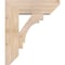 Ekena Millwork Merced Slat Smooth Bracket w/ Offset Brace, Douglas Fir, 7 1/2"W x 22"D x 26"H BKT0806X22X26MRC06SDF - alternate 3
